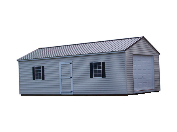 S14X28Vinyl A-Roof Garage